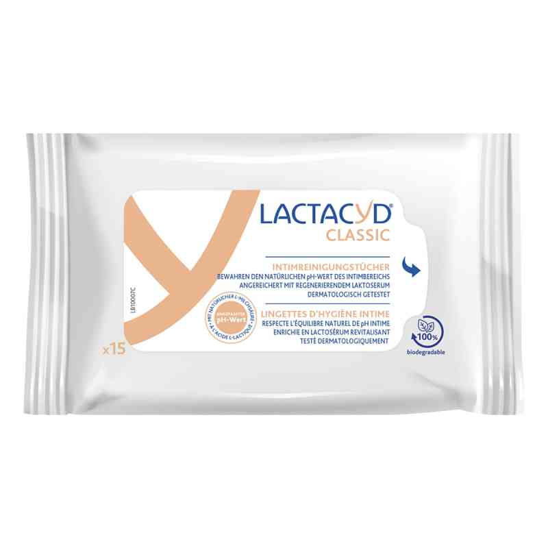 Lactacyd Classic Intimreinigungstücher 15 stk von Perrigo Deutschland GmbH PZN 19395604