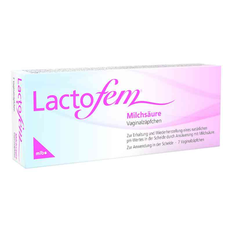 Lactofem Milchsäure Vaginalzäpfchen 7 stk von MIBE GmbH Arzneimittel PZN 10078055