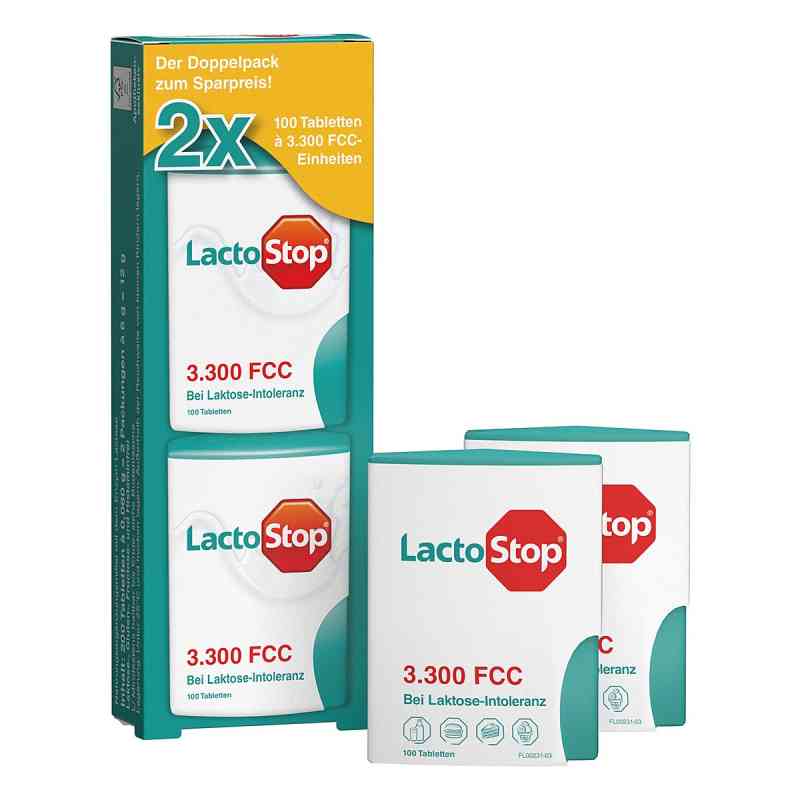 Lactostop 3.300 FCC Tabletten Klickspender 2X100 stk von MIBE GmbH Arzneimittel PZN 10941761