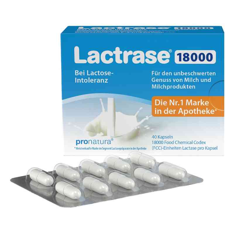 Lactrase 18.000 Fcc Kapseln 40 stk von Pro Natura Gesellschaft für gesunde Ernährung mbH PZN 09545221