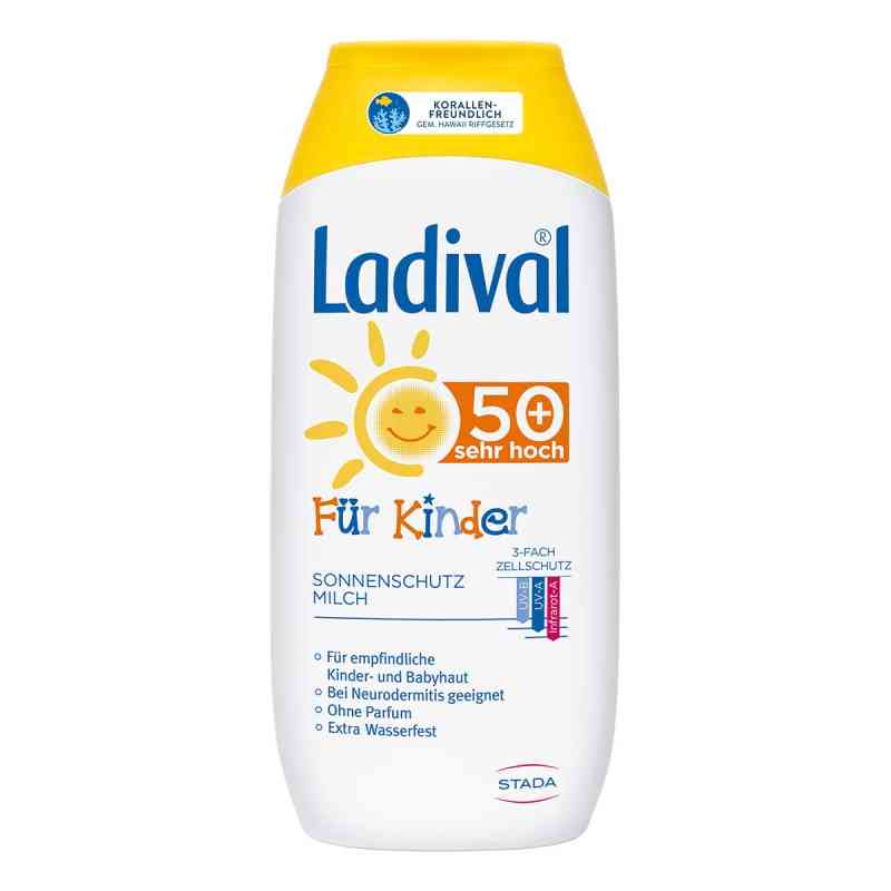 Ladival Kinder Sonnenmilch ohne Octocrylen LSF50+ 200 ml von STADA Consumer Health Deutschlan PZN 03518648