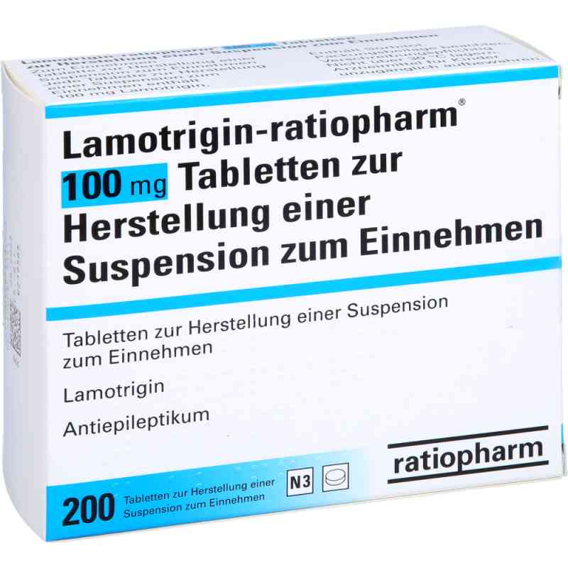 Lamotrigin-ratiopharm 100mg suspendierbare Tabletten 200 stk von ratiopharm GmbH PZN 04623755