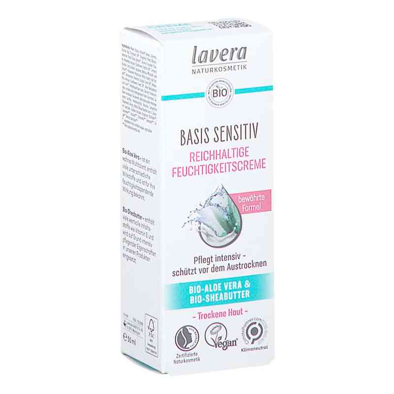 Lavera Basis Sensitiv Reichhalt.feuchtigkeitscreme 50 ml von LAVERANA GMBH & Co. KG PZN 17828080