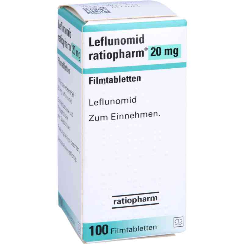 Leflunomid ratiopharm 20 mg Filmtabletten 100 stk von ratiopharm GmbH PZN 06456729