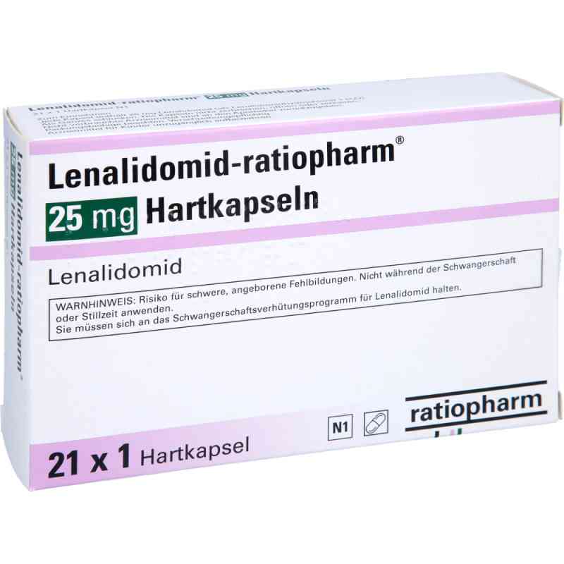 Lenalidomid-ratiopharm 25 Mg Hartkapseln 21 stk von ratiopharm GmbH PZN 17216891