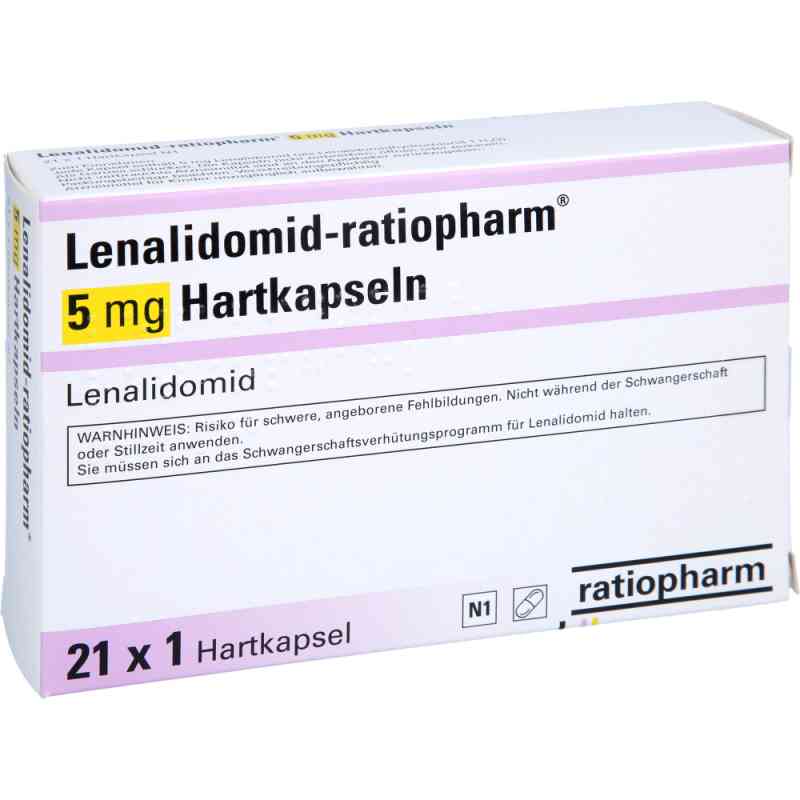 Lenalidomid-ratiopharm 5 Mg Hartkapseln 21 stk von ratiopharm GmbH PZN 17216655