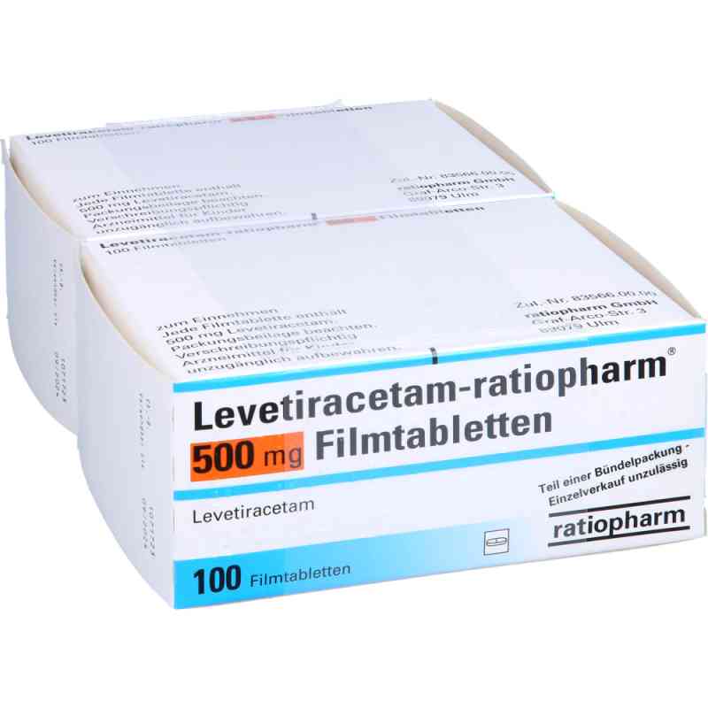 Levetiracetam-ratiopharm 500mg 200 stk von ratiopharm GmbH PZN 08814096
