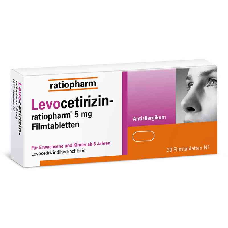 Levocetirizin-ratiopharm 5 mg Filmtabletten 20 stk von ratiopharm GmbH PZN 15197735
