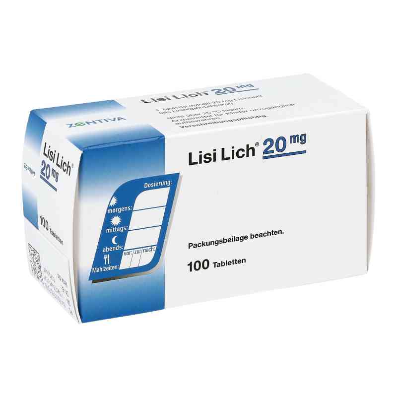 Lisi Lich 20mg 100 stk von Zentiva Pharma GmbH PZN 00755750