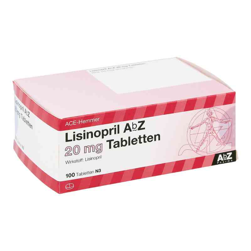 Lisinopril AbZ 20mg 100 stk von AbZ Pharma GmbH PZN 01016339