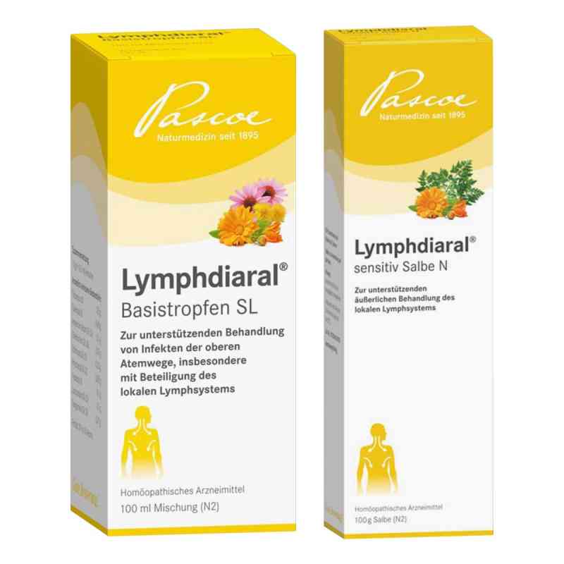 Lymphdiaral Sensitiv Salbe N + Basistropfen Sl 1 Set von Pascoe pharmazeutische Präparate GmbH PZN 08105634