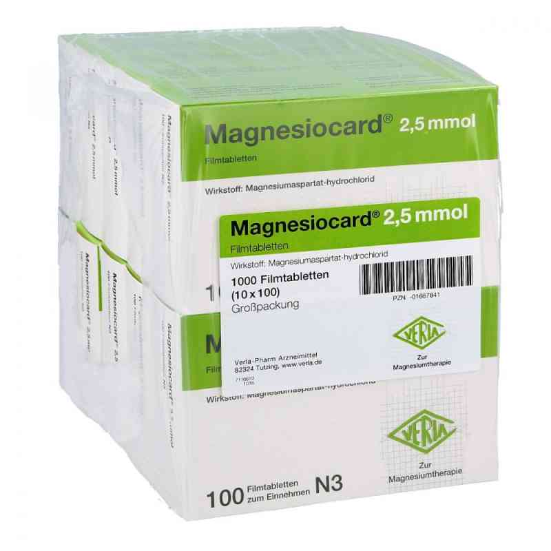 Magnesiocard 2,5 mmol Filmtabletten 10X100 stk von Verla-Pharm Arzneimittel GmbH &  PZN 01667841