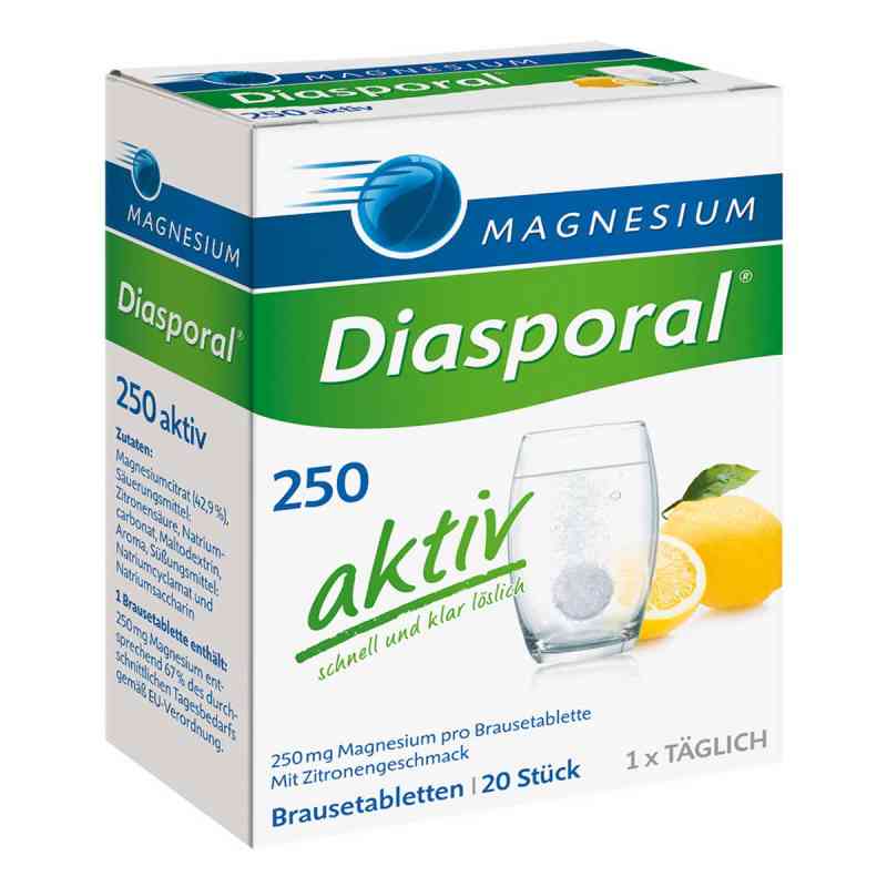 Magnesium Diasporal 250 Aktiv Brausetabletten 20 stk von Protina Pharmazeutische GmbH PZN 02451652