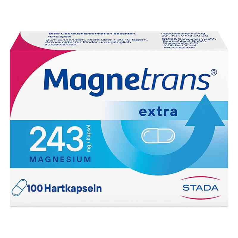 Magnetrans extra 243mg Magnesium Hartkapsel 100 stk von STADA Consumer Health Deutschland GmbH PZN 04193013