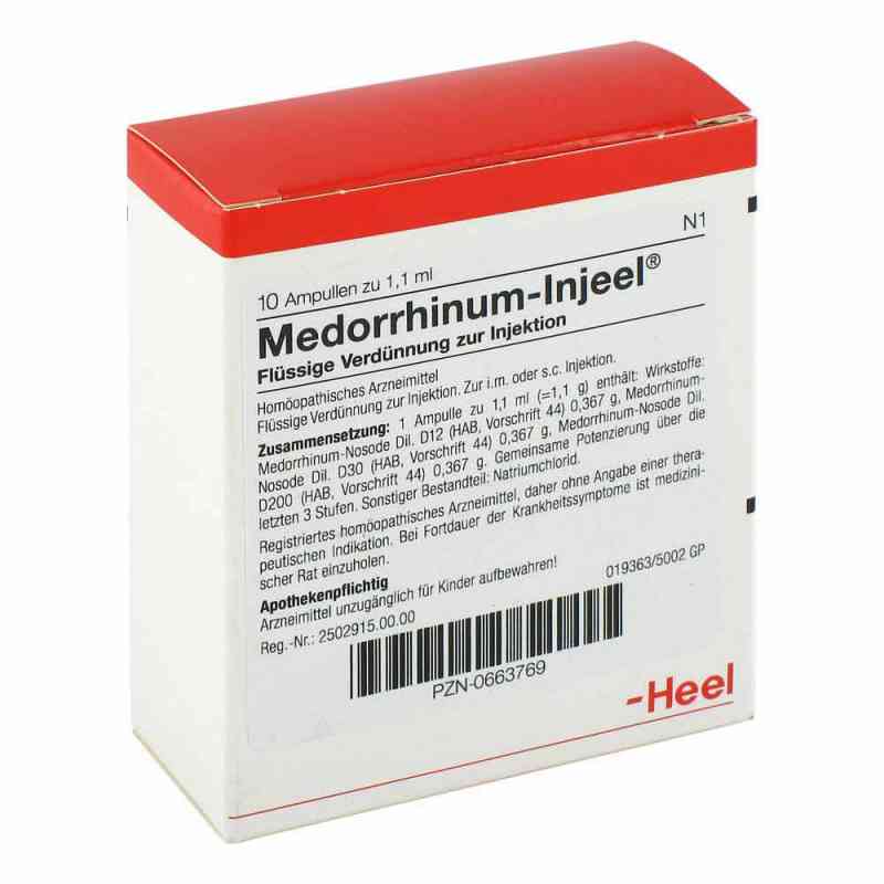 Medorrhinum Injeel Ampullen 10 stk von Biologische Heilmittel Heel GmbH PZN 00663769