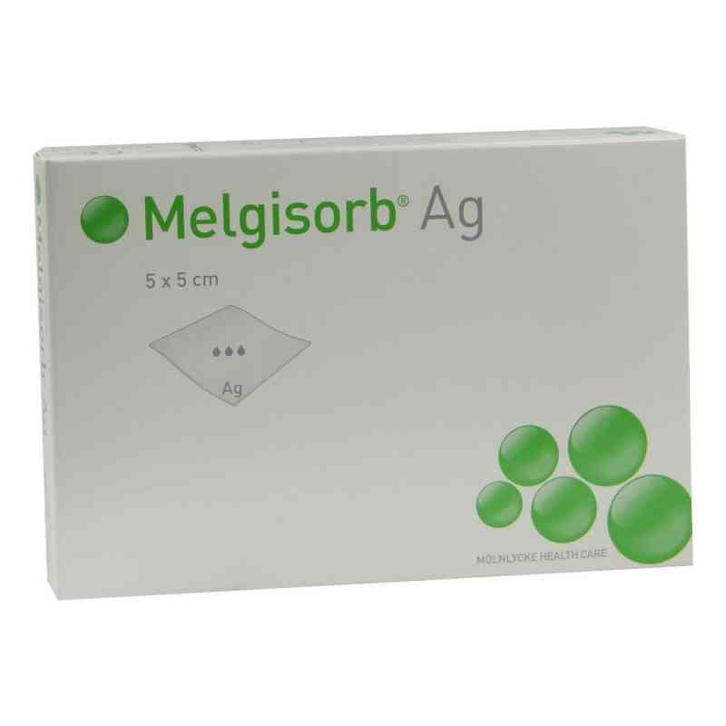 Melgisorb Ag Verband 5x5 cm 10 stk von Mölnlycke Health Care GmbH PZN 01560824