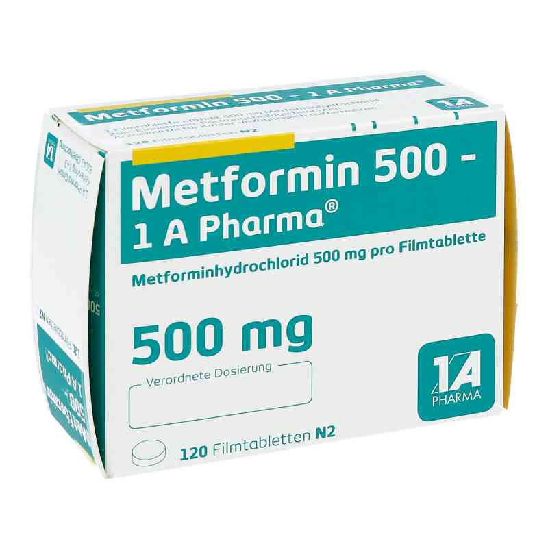 Metformin 500-1a Pharma Filmtabletten 120 stk von 1 A Pharma GmbH PZN 00113773