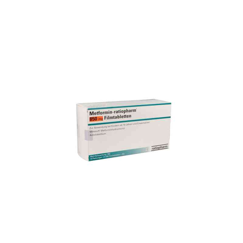 Metformin-ratiopharm 850mg 180 stk von ratiopharm GmbH PZN 01139059