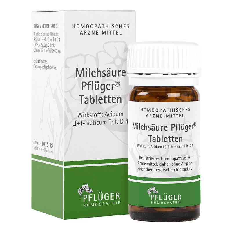 Milchsäure Pflüger Tabletten 100 stk von Homöopathisches Laboratorium Alexander Pflüger Gmb PZN 01222381