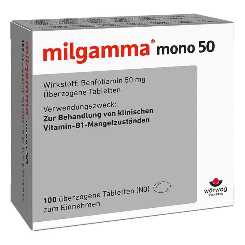 Milgamma mono 50 überzogene Tabletten 100 stk von Wörwag Pharma GmbH & Co. KG PZN 01221915