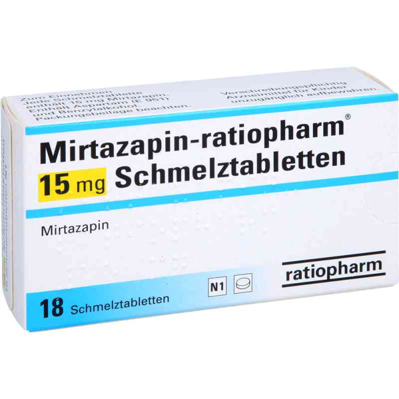 Mirtazapin-ratiopharm 15mg 18 stk von ratiopharm GmbH PZN 09123520