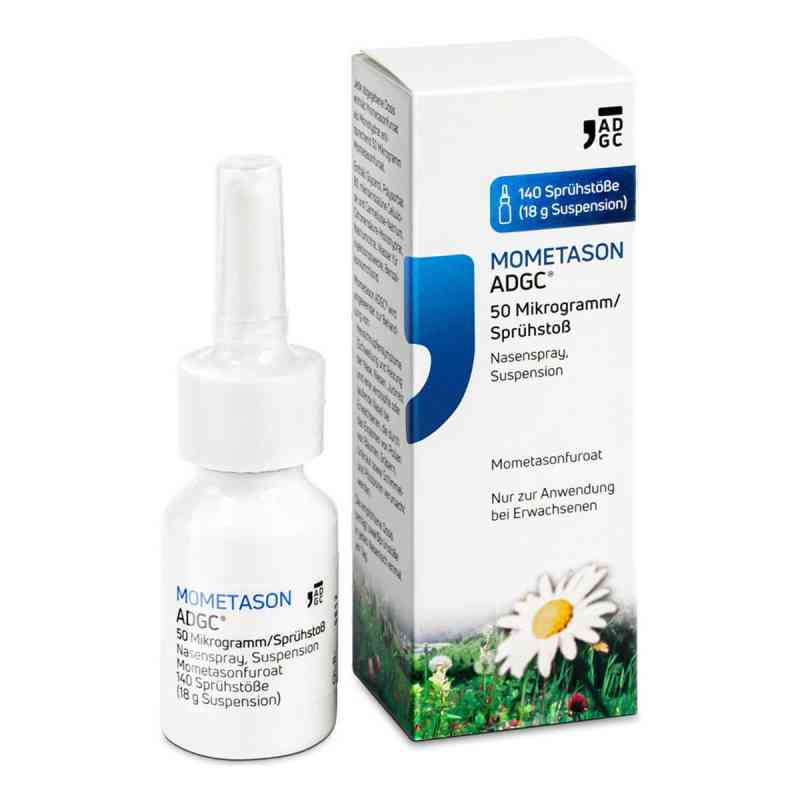 Mometason ADGC 50 µg/Sprühstoß Nasenspray 140 18 g von Zentiva Pharma GmbH PZN 17440329