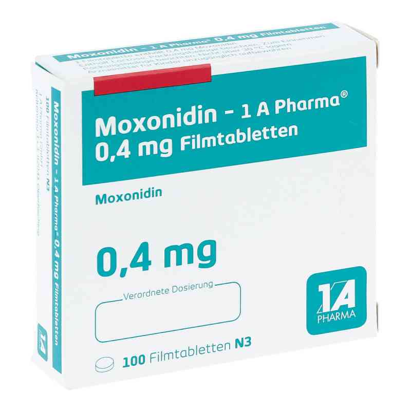Moxonidin 1a Pharma 0,4 mg Filmtabletten 100 stk von 1 A Pharma GmbH PZN 00228915
