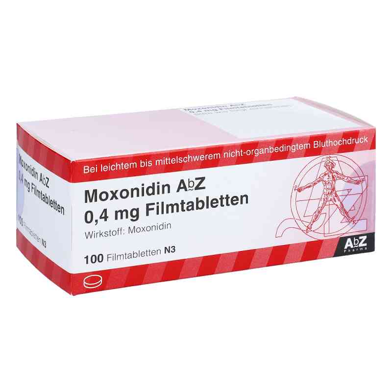 Moxonidin Abz 0,4 mg Filmtabletten 100 stk von AbZ Pharma GmbH PZN 00423918