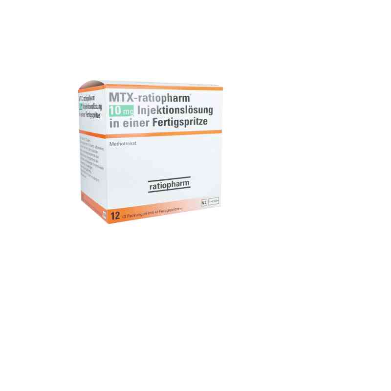 Mtx-ratiopharm 10 mg iniecto -lsg.i.e.fertigspr. 12 stk von ratiopharm GmbH PZN 14374997