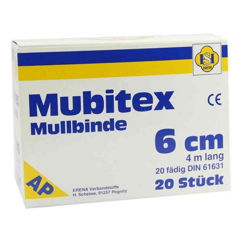 Mubitex Mullbinden 6cm ohne Cello 20 stk von ERENA Verbandstoffe GmbH & Co. K PZN 03289432