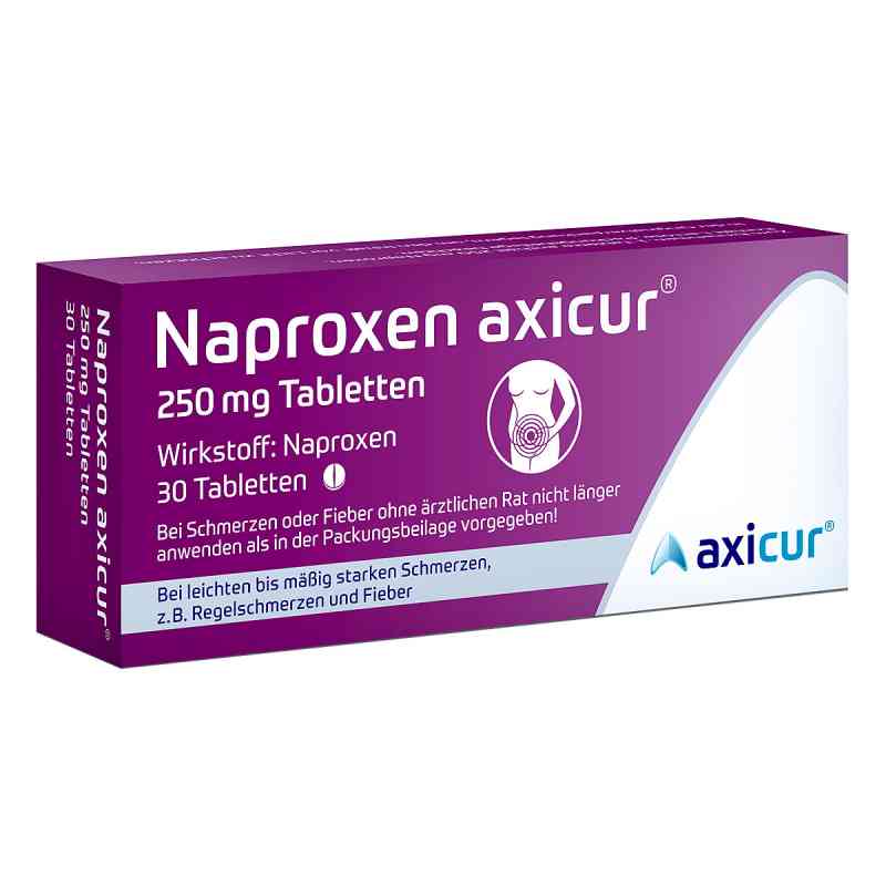 Naproxen axicur 250 mg Tabletten 30 stk von axicorp Pharma GmbH PZN 14412137