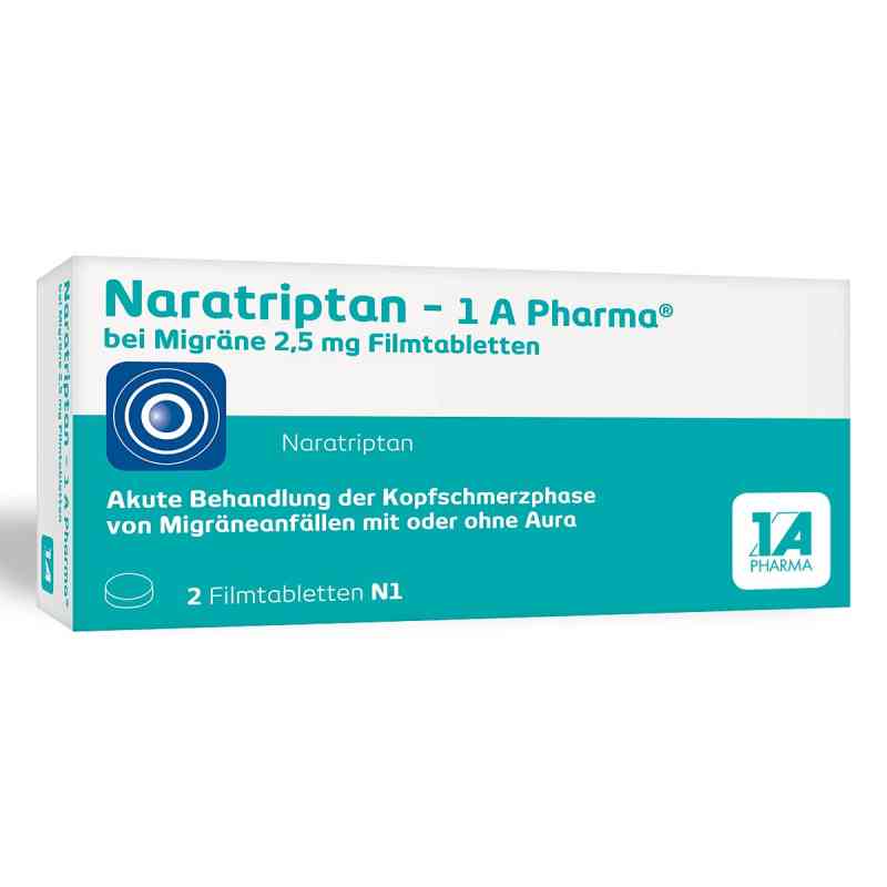 Naratriptan - 1 A Pharma® bei Migräne 2,5 mg Filmtabletten 2 stk von 1 A Pharma GmbH PZN 09322478