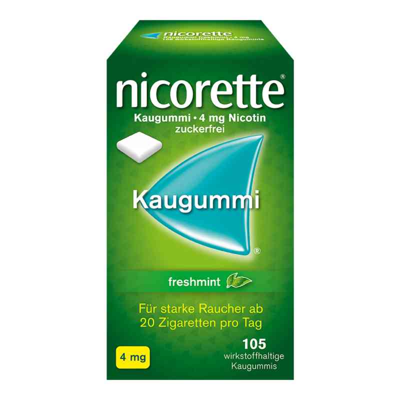 nicorette® Kaugummi 4 mg freshmint 105 stk von Kenvue Germany GmbH (OTC) PZN 03643454