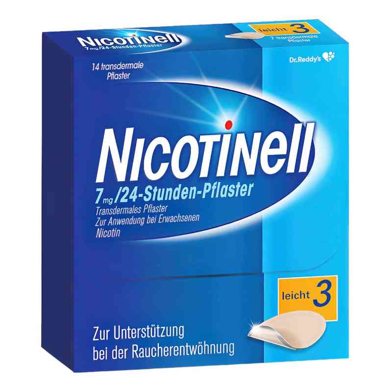 Nicotinell 7mg/24-Stunden-Nikotinpflaster, Leicht (3) 14 stk von Cooper Consumer Health Deutschland GmbH PZN 03764519