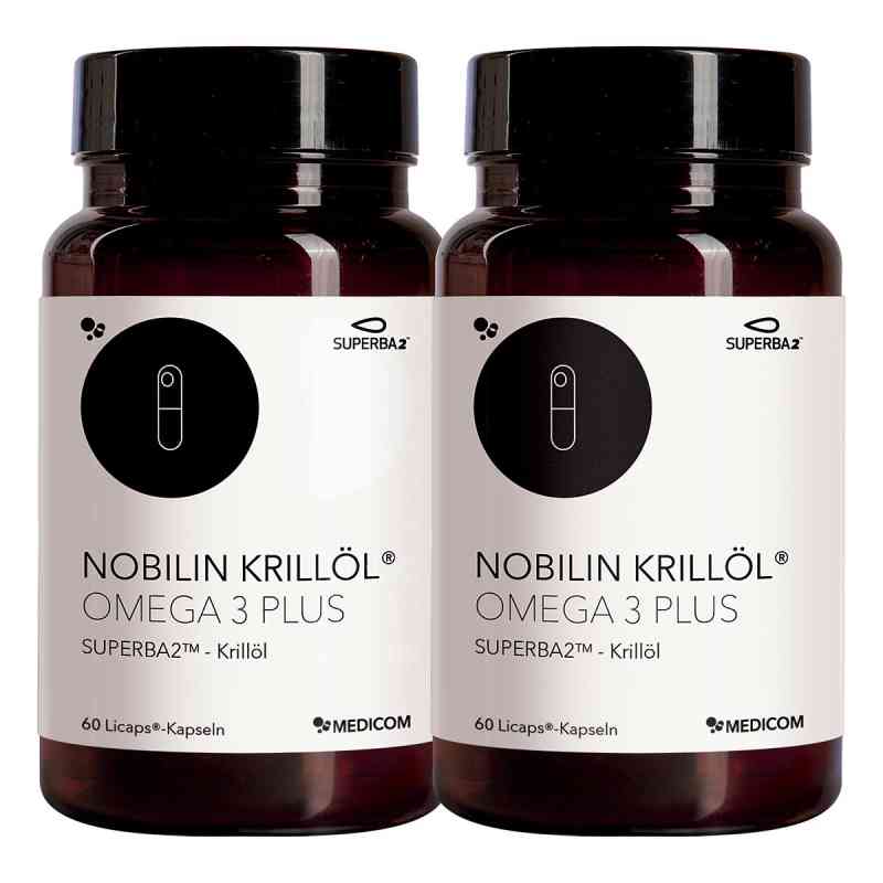 Nobilin Krillöl Omega 3 Plus Kapseln 2X60 stk von MEDICOM Pharma GmbH PZN 06404566