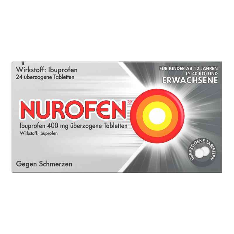 NUROFEN Ibuprofen 400 mg überzogene Tabletten  24 stk von Reckitt Benckiser Deutschland GmbH PZN 08794436