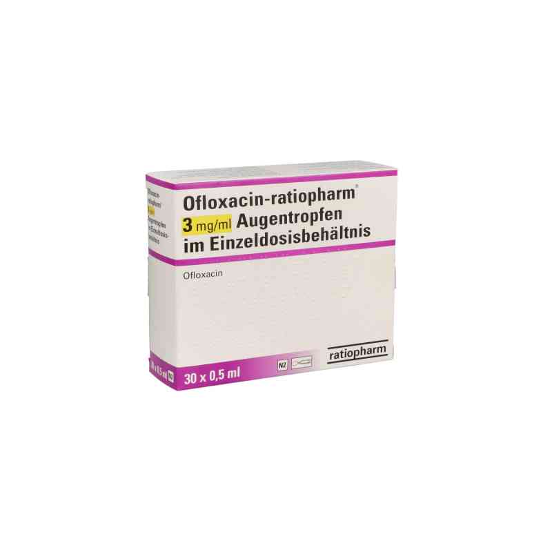 Ofloxacin ratiopharm 3 mg/ml Atr.i.einzeldosisbeh. 30X0.5 ml von ratiopharm GmbH PZN 10041773