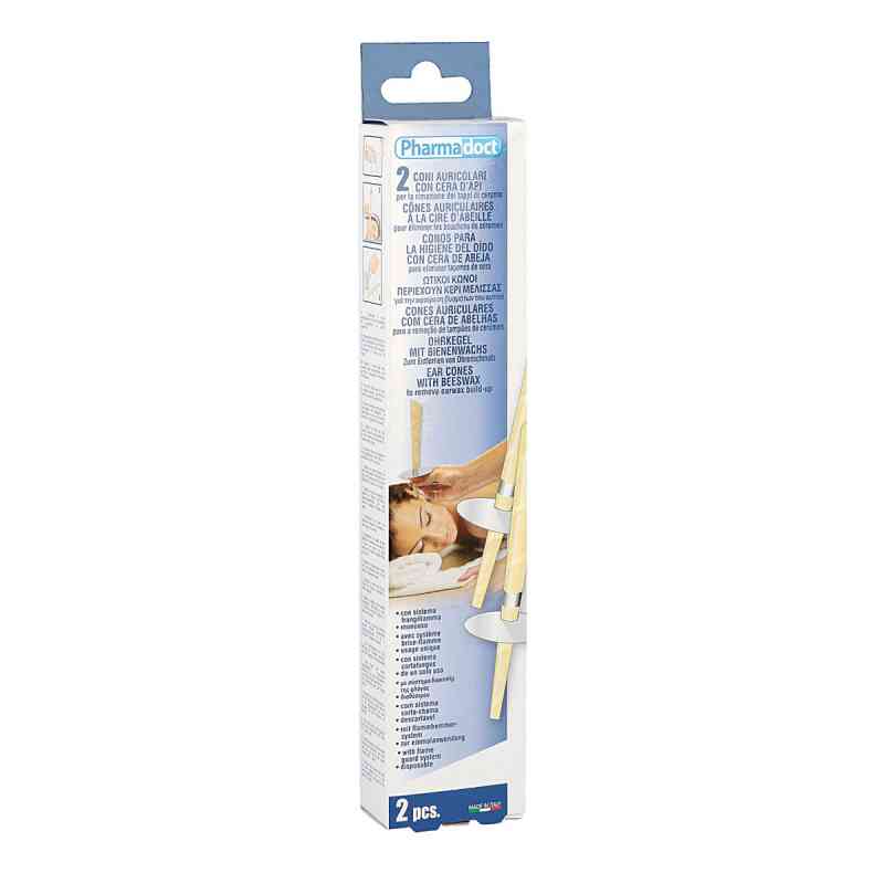 Ohrenkerzen konisch mit Bienenwachs 2 stk von Axisis GmbH PZN 07567402