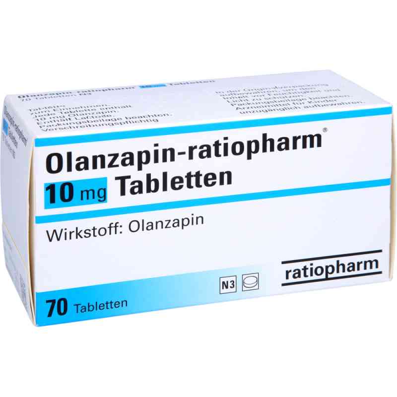 Olanzapin-ratiopharm 10 mg Tabletten 70 stk von ratiopharm GmbH PZN 08475004