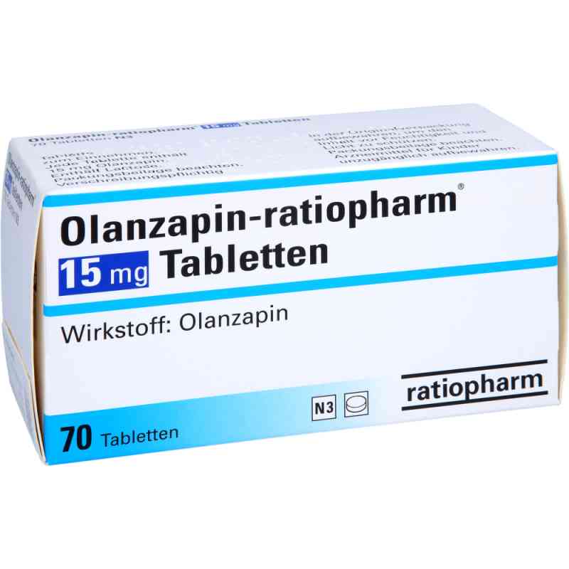 Olanzapin-ratiopharm 15 mg Tabletten 70 stk von ratiopharm GmbH PZN 08475079