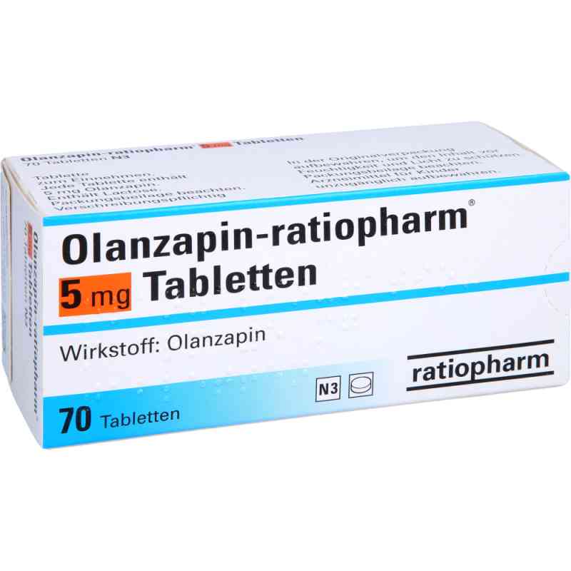 Olanzapin-ratiopharm 5 mg Tabletten 70 stk von ratiopharm GmbH PZN 08474625
