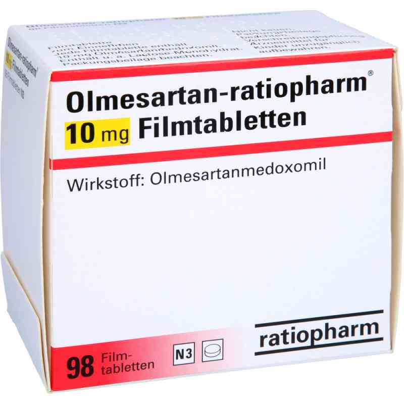 Olmesartan ratiopharm 10 mg Filmtabletten 98 stk von ratiopharm GmbH PZN 11856709