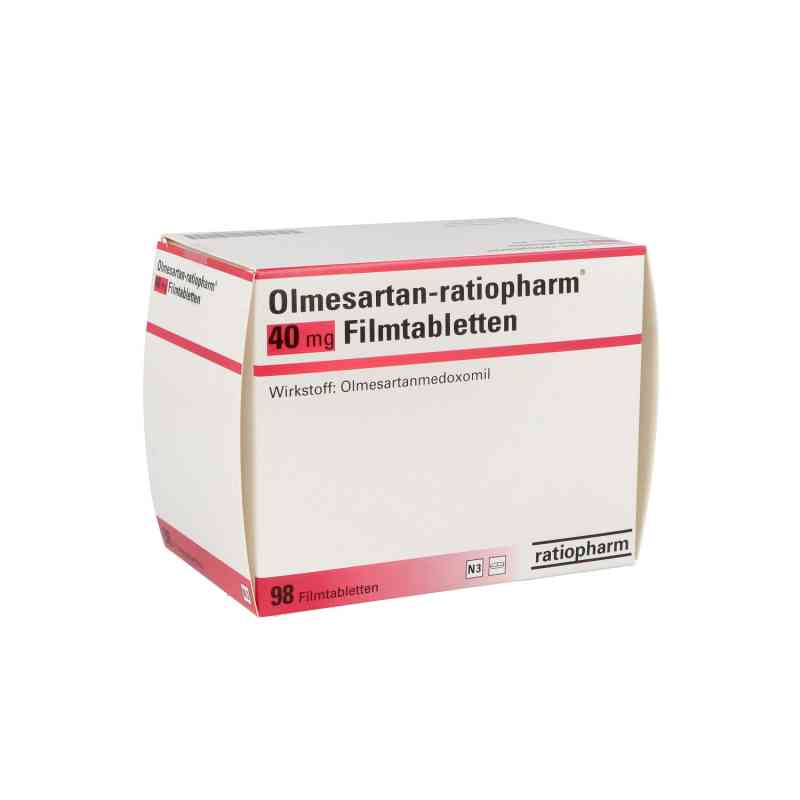 Olmesartan ratiopharm 40 mg Filmtabletten 98 stk von ratiopharm GmbH PZN 11856767