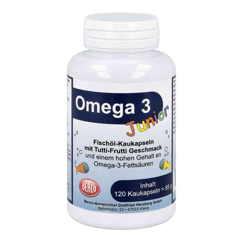 Omega 3 Junior Berco Kaukapseln 120 stk von Berco-ARZNEIMITTEL PZN 10329066