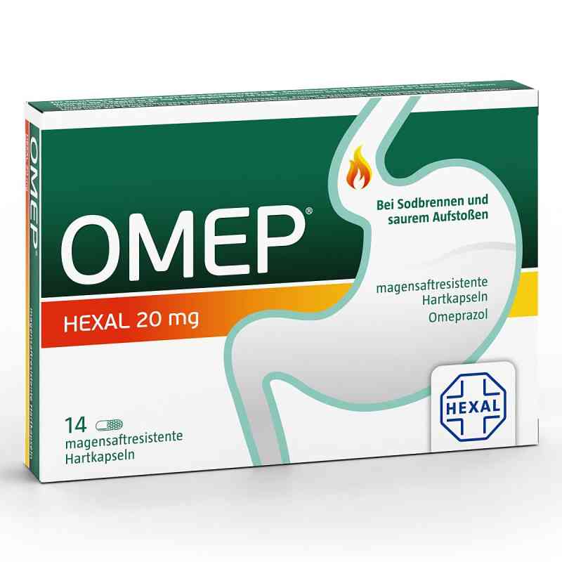 OMEP® HEXAL 20 mg magensaftresistente Hartkapseln 14 stk von Hexal AG PZN 10070208