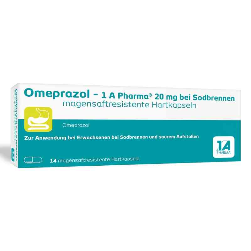 Omeprazol - 1 A Pharma® 20 mg bei Sodbrennen 14 stk von 1 A Pharma GmbH PZN 06439524