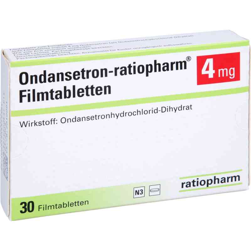 Ondansetron-ratiopharm 4 mg Filmtabletten 30 stk von ratiopharm GmbH PZN 05556647