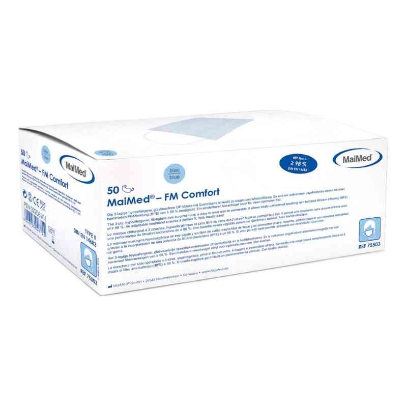 Op Mundschutz unsteril 75503 50 stk von MaiMed GmbH PZN 02208101