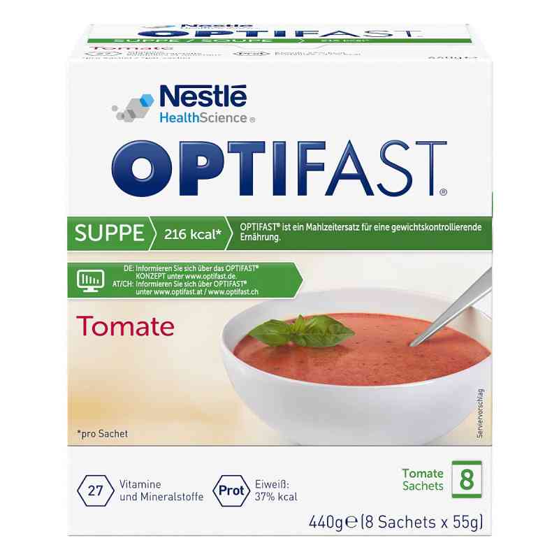 Optifast Home Suppe Tomate Pulver 8X55 g von Nestle Health Science (Deutschland) GmbH PZN 10267879