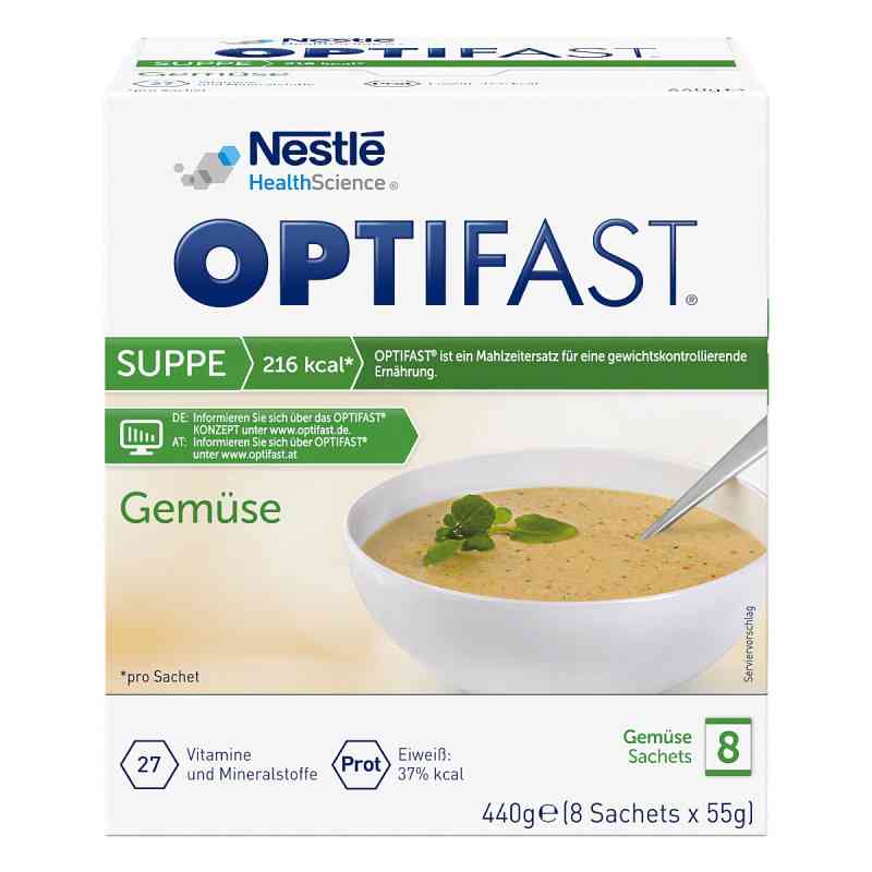 Optifast Suppe Gemüse Pulver 8X55 g von Nestle Health Science (Deutschland) GmbH PZN 15875572